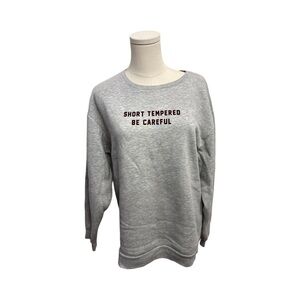 Zara Activewear Gray Graphic Sweatshirt - size S